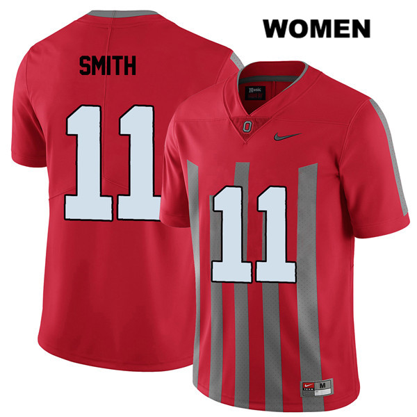 Ohio State Buckeyes Women's Tyreke Smith #11 Red Authentic Nike Elite College NCAA Stitched Football Jersey RC19J15MR